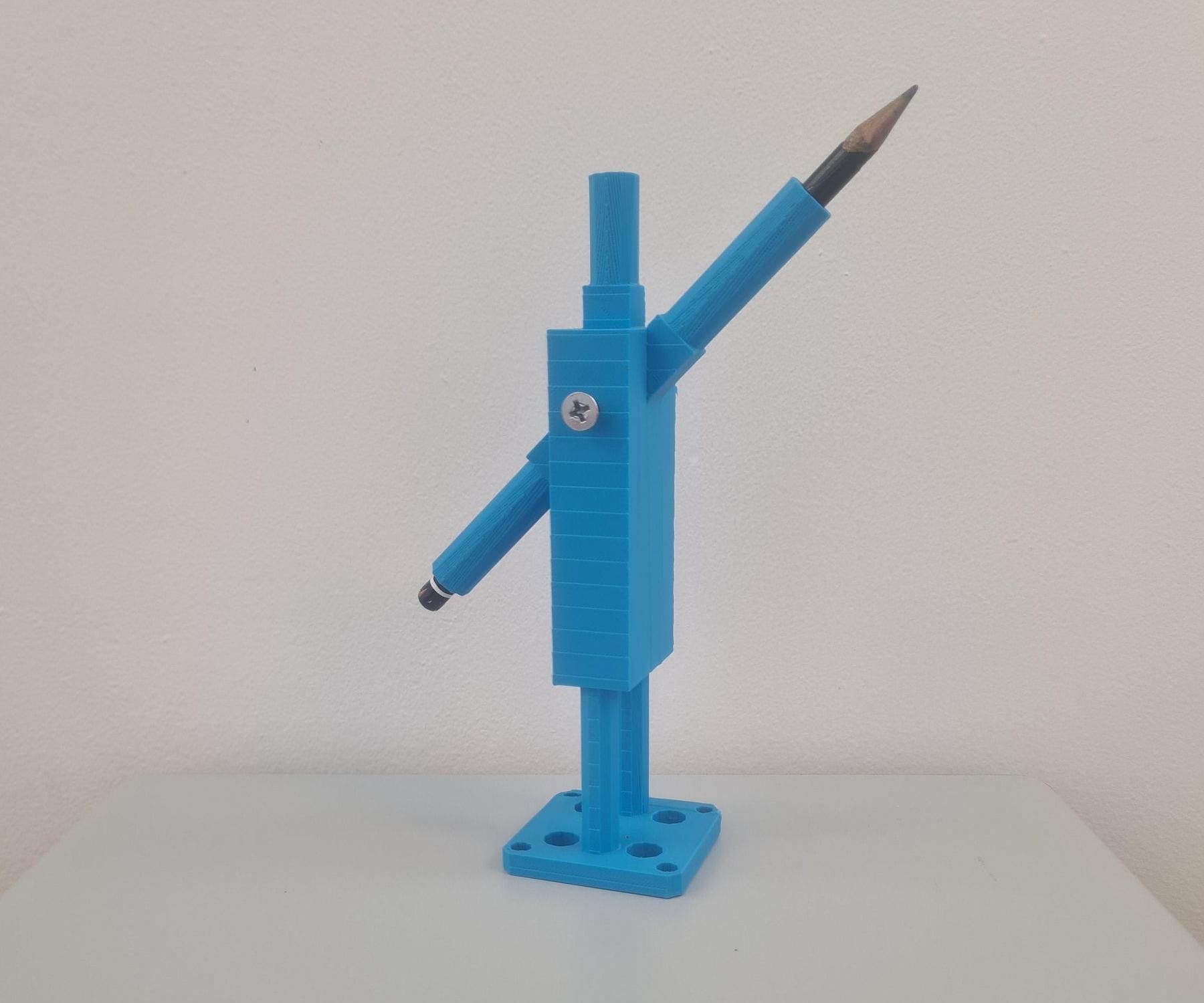 Dual-Angle Pencil Holder Tool for Robot Fanuc 3R 4ia