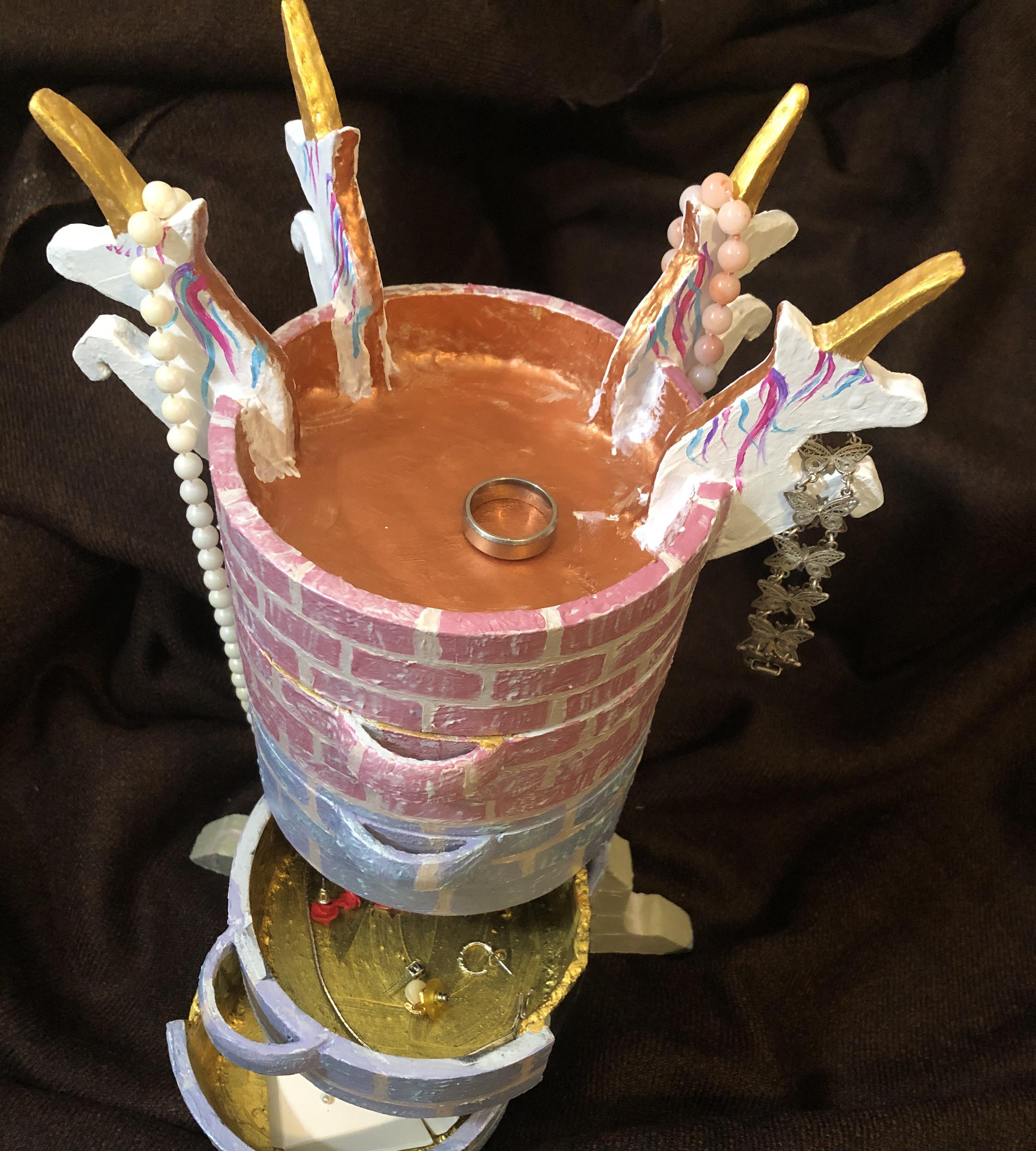 Unique Unicorn Jewelry Box - Made From Recyclables 