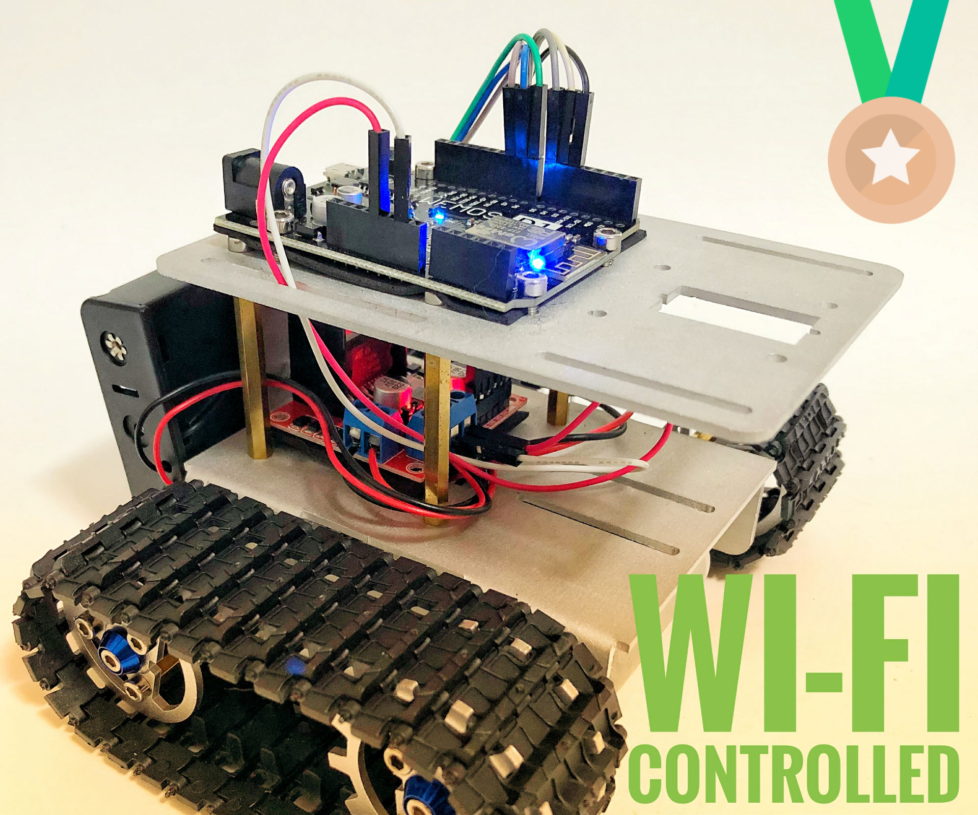 Wi-Fi Controlled Robot Using Wemos D1 ESP8266, Arduino IDE and Blynk App