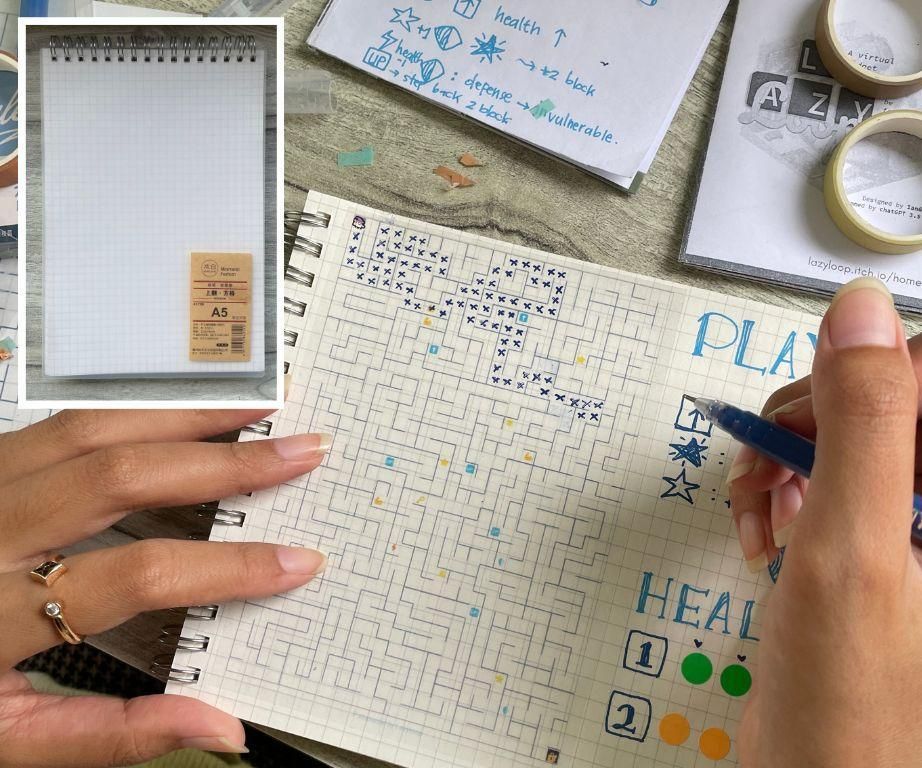 DIY Puzzle Game Pocket Journal: Premium Feel