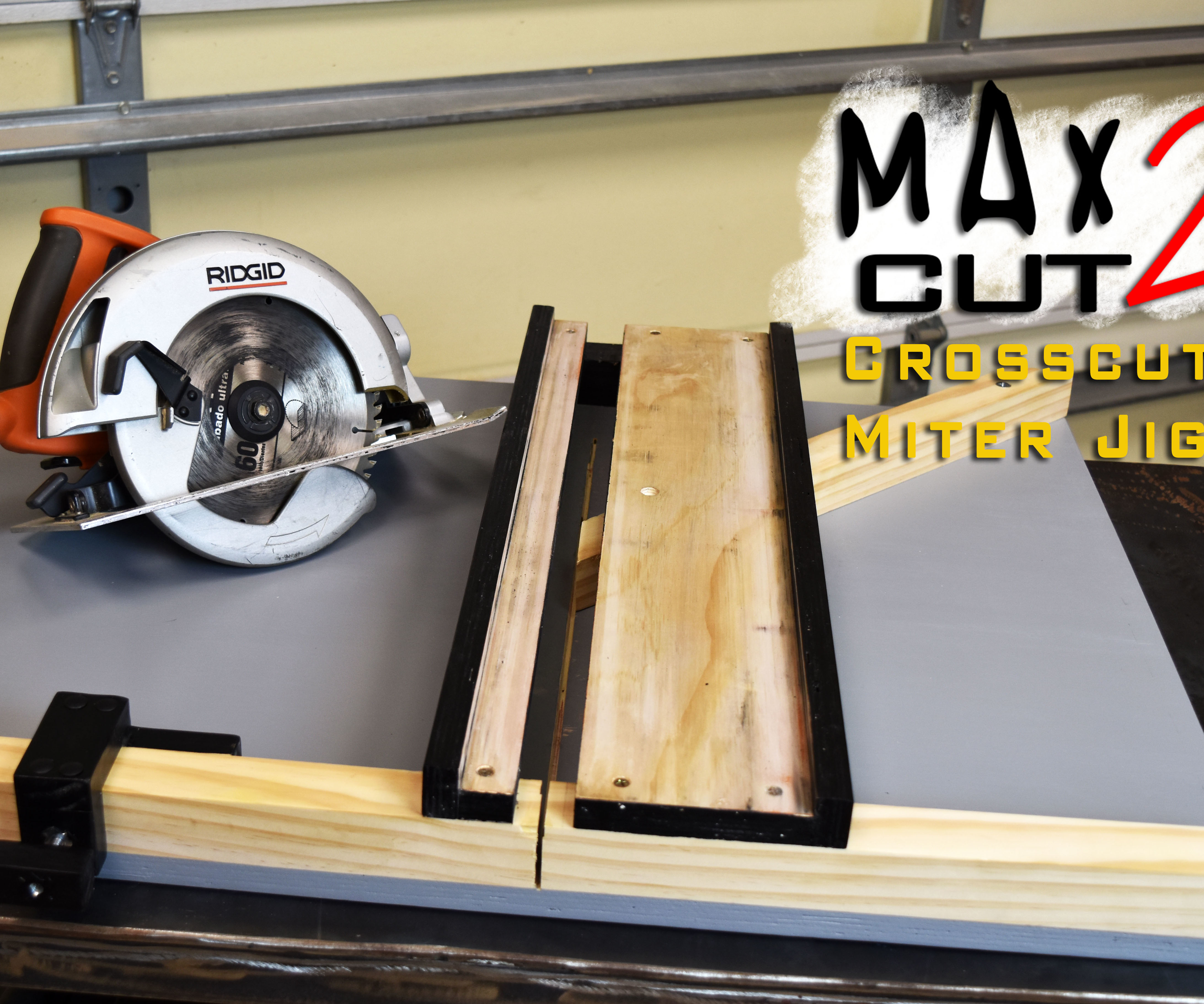 MAX CUT 2 Circular Saw Crosscut & Miter Jig