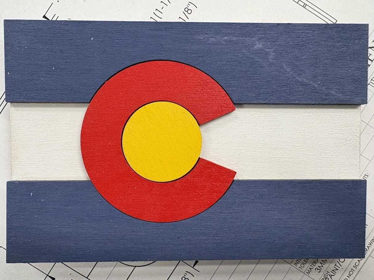 Laser Cut Colorado Magnet