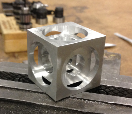 Turner's Cube - a Beginner CNC Milling Project