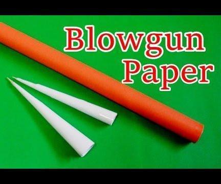 How to Make a Paper Blowgun for Fun or Hunting 