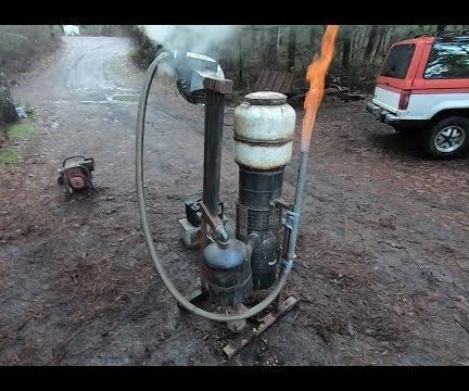 Using Wood to Fuel a Generator! (How to Build a Wood Gasifier W/Demonstration)