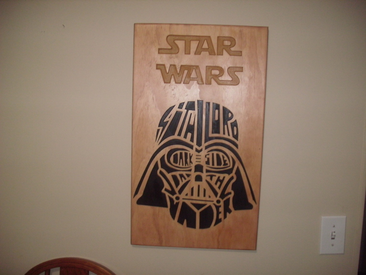 Darth Vader CNC Wall Art