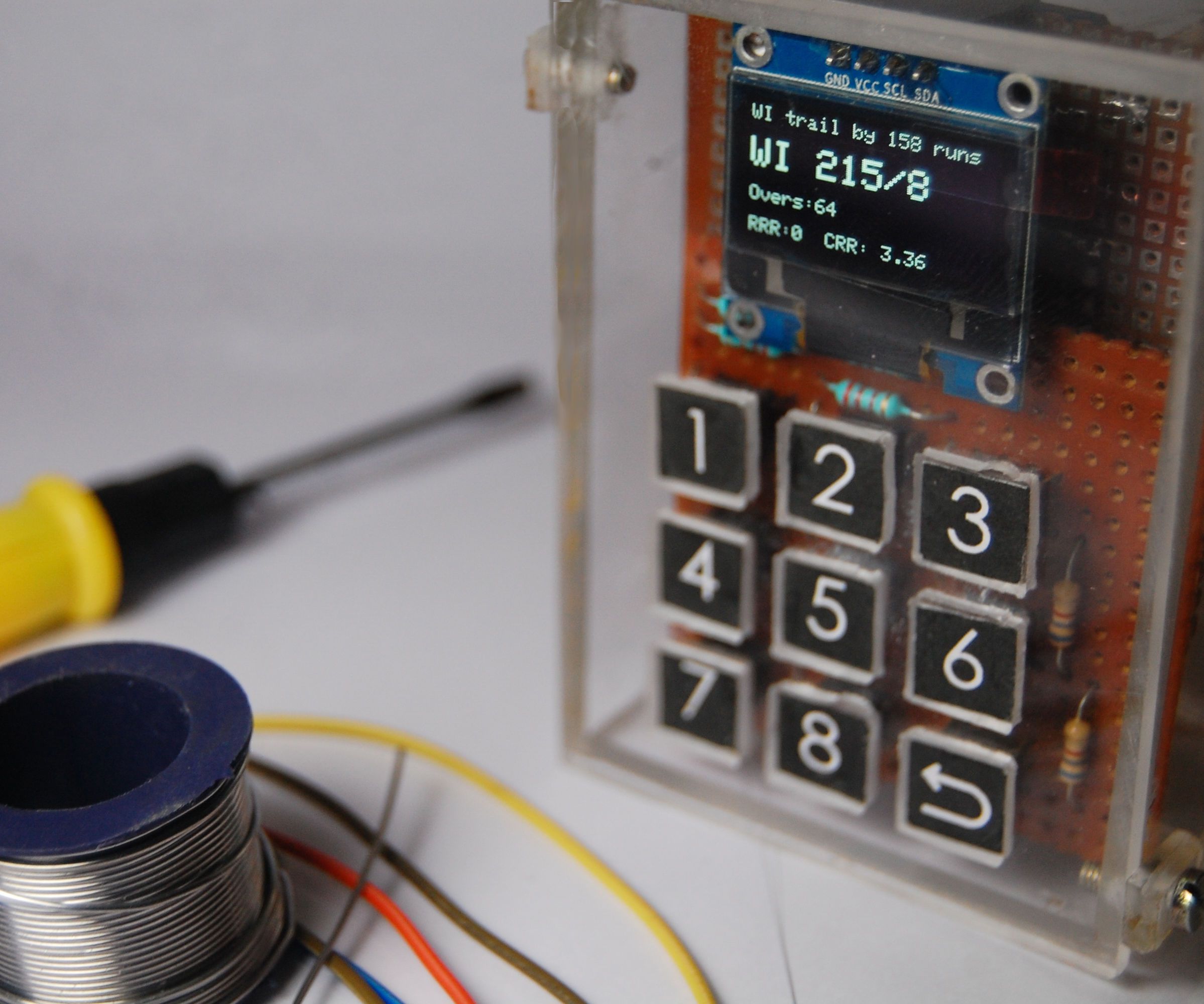 Cricket Scoreboard using NodeMCU