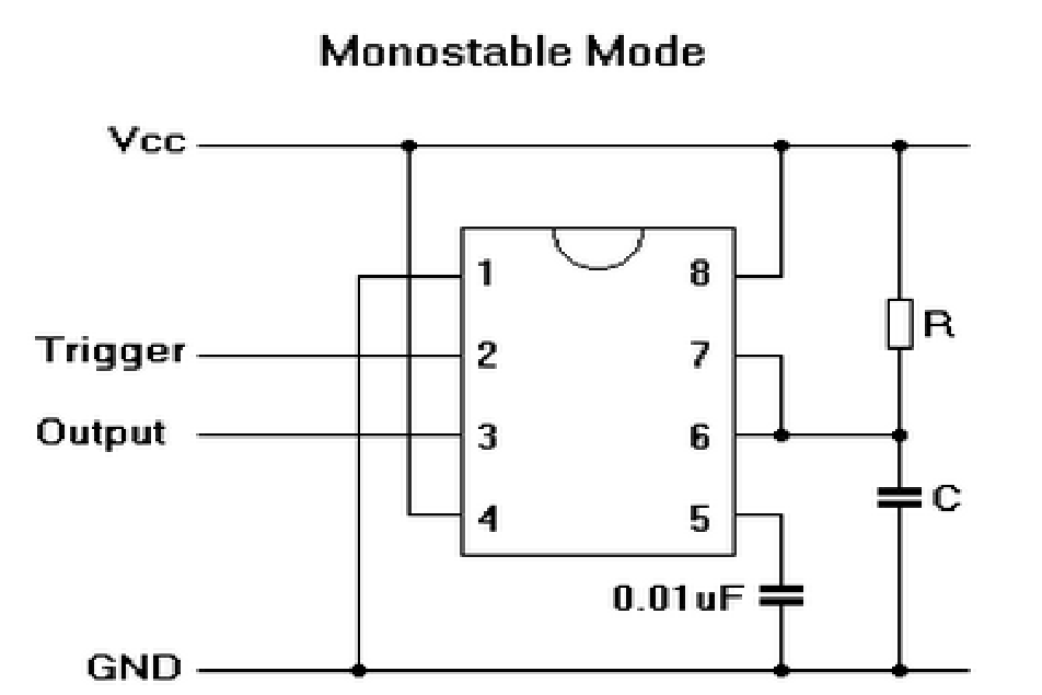 555 Timer in Monostable Mode - a Tutorial With Theory, Schematic, & Lab Sections