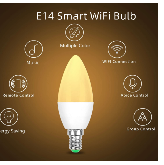 Smart WiFi E14 Bulbs for UK
