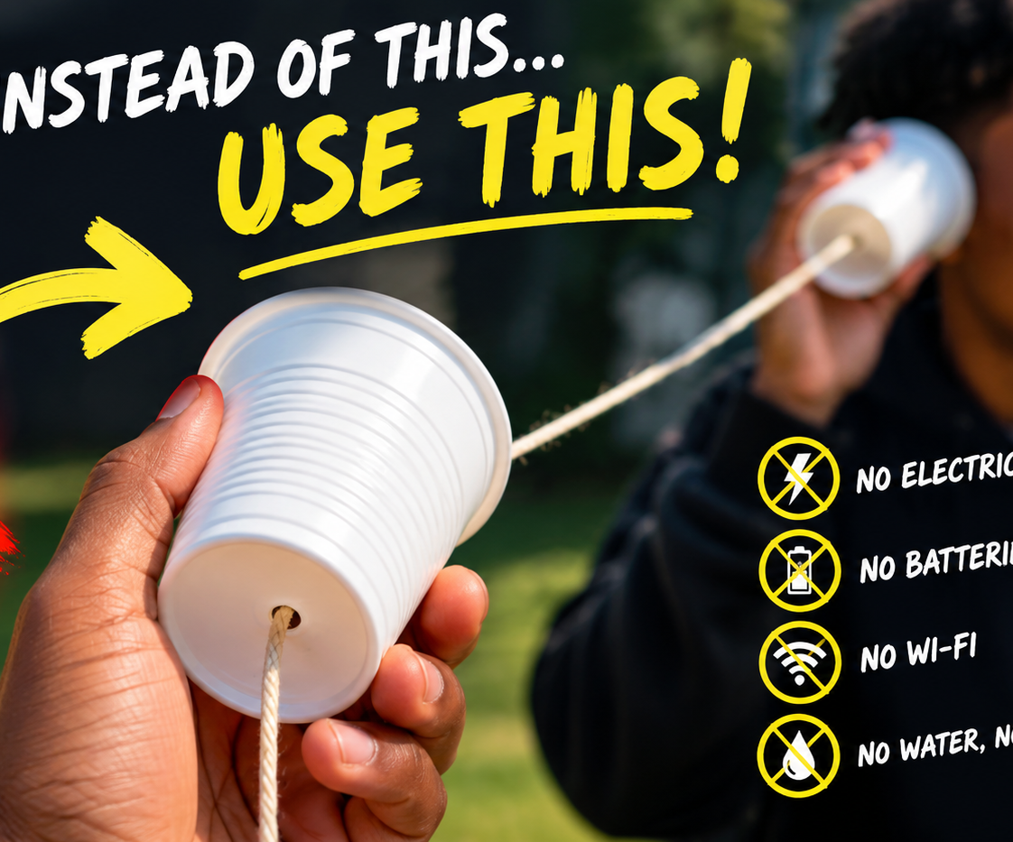 The Off-Grid Cup Phone — a Simple Phone With No Electricity