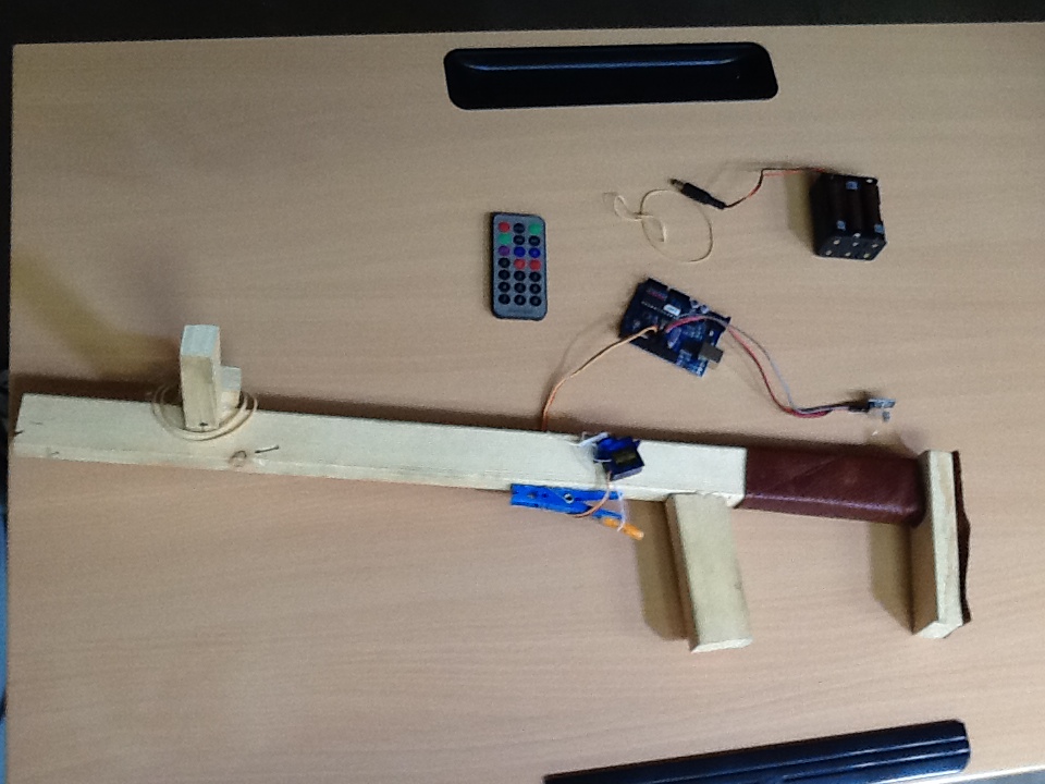 Remote Controled Rubberband Gun