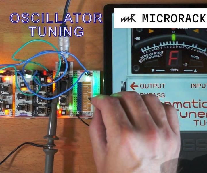 Analogue Oscillator Tuning for Microrack Modular Synth
