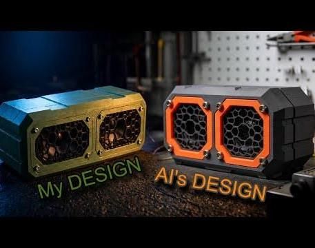 3D Printed Bluetooth Speaker – AI-Designed Airtight Enclosure