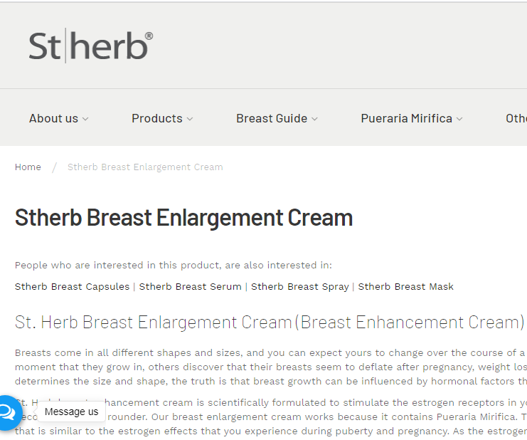 Breast Enlargement Cream