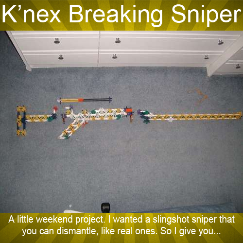 K'nex Breaking Sniper: the Rucksack Rifle