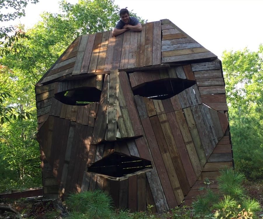 Giant Wooden Head