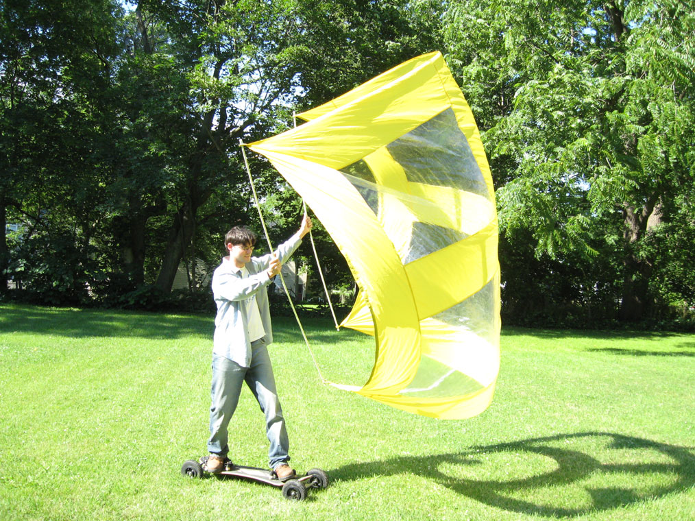 Make a Handheld Skating and Snowboarding Sail !