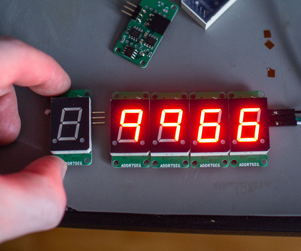 Addressable 7-Segment Displays