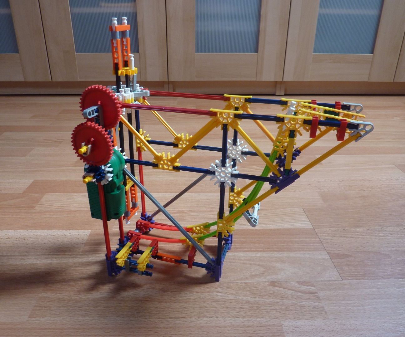 Sliding Arm Lift, a Knex Ball Machine Lift