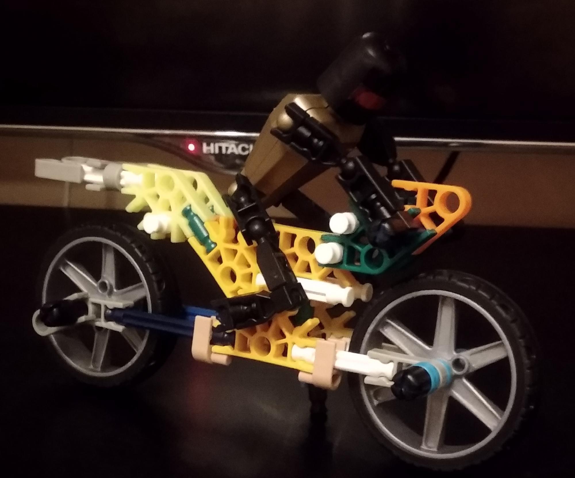 A1 Knex Trick Motorbike With Shock Absorber