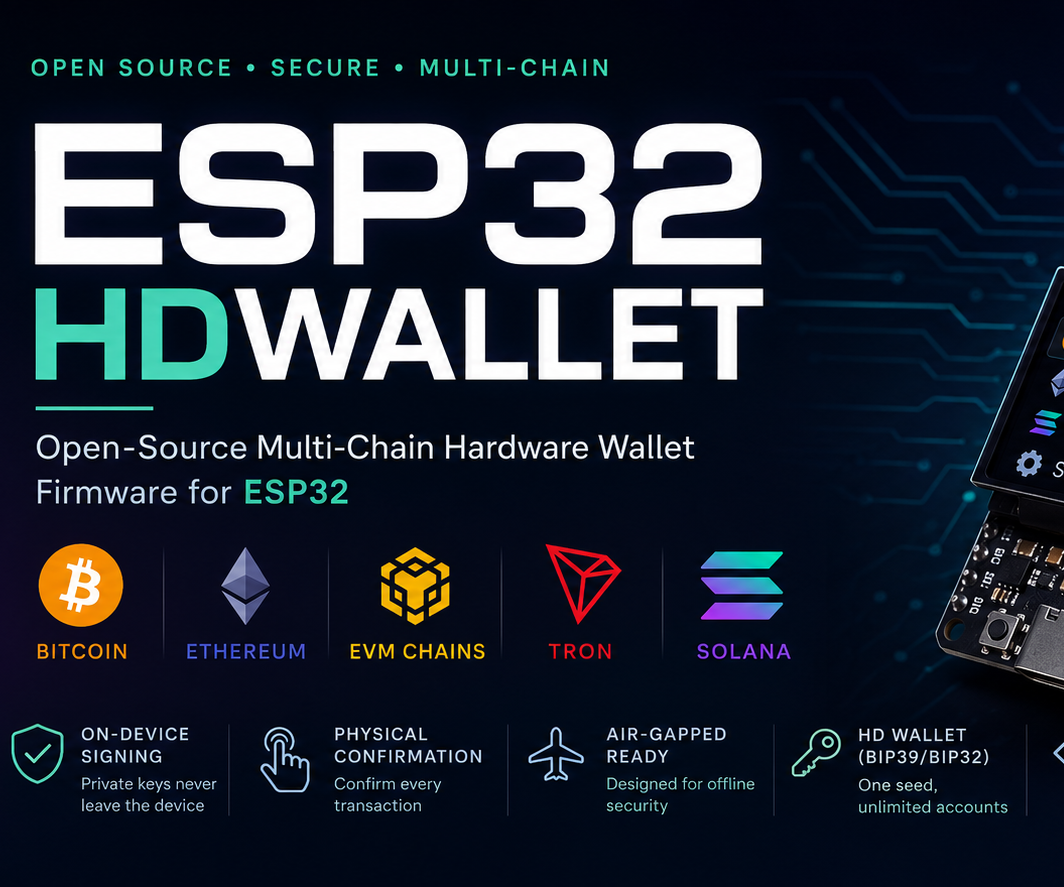 How to Build an Open-Source ESP32 Hardware Wallet