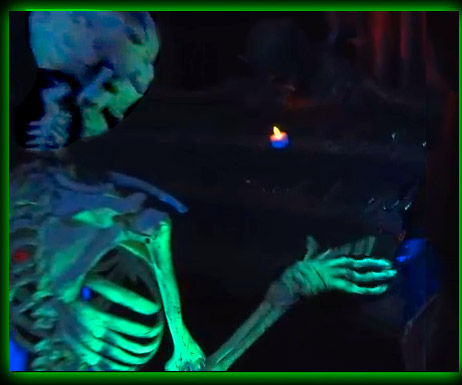 Skeletal Organist Animated Halloween Prop