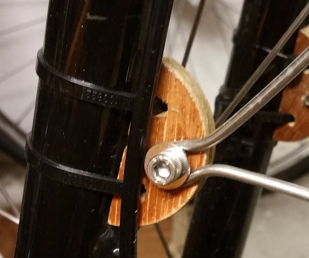 Wooden Mudguard Mounts/eyelets