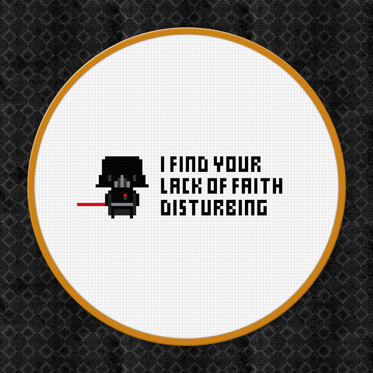 Darth Vader From Star Wars Cross Stitch Pattern Free Download