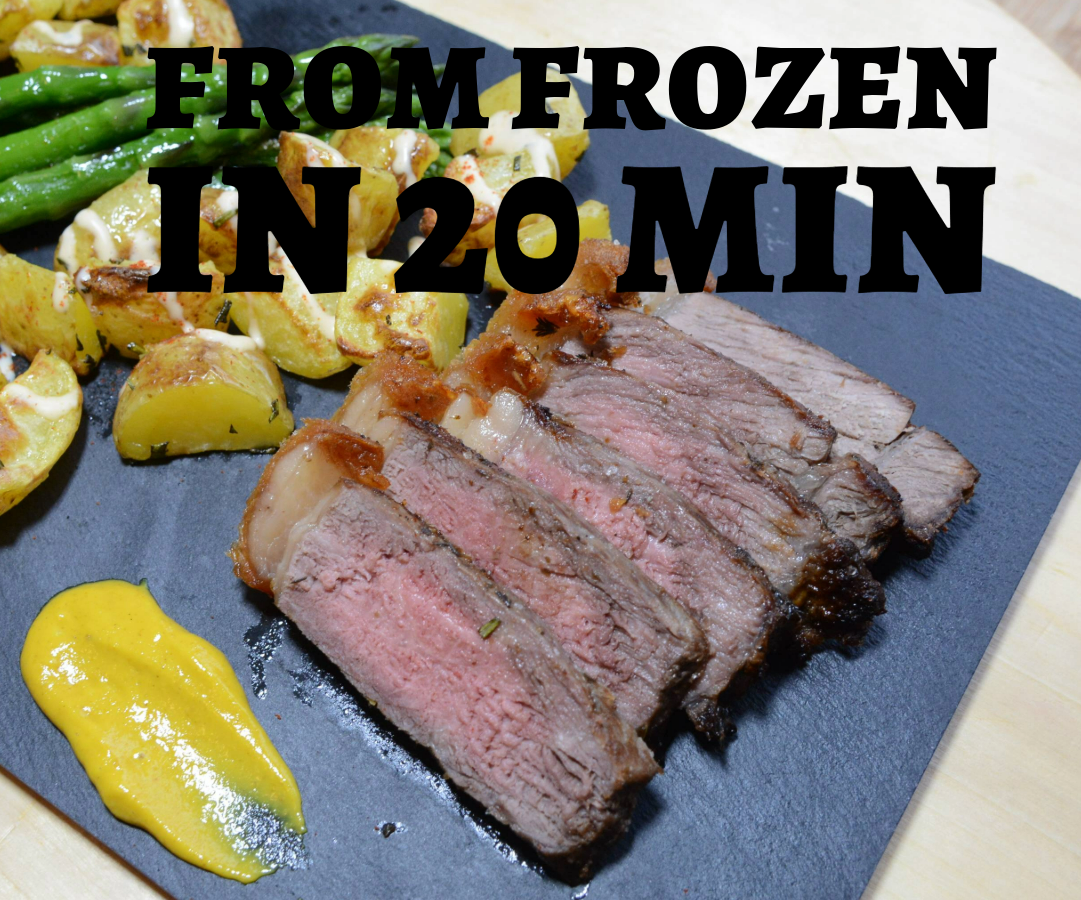 How to Cook a Steak From Frozen Solid in 20 Min... in an Air Fryer