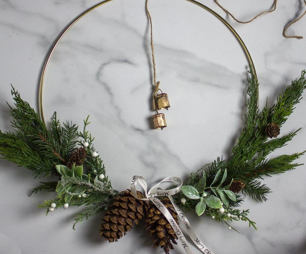 Brass Ring Christmas Wreath