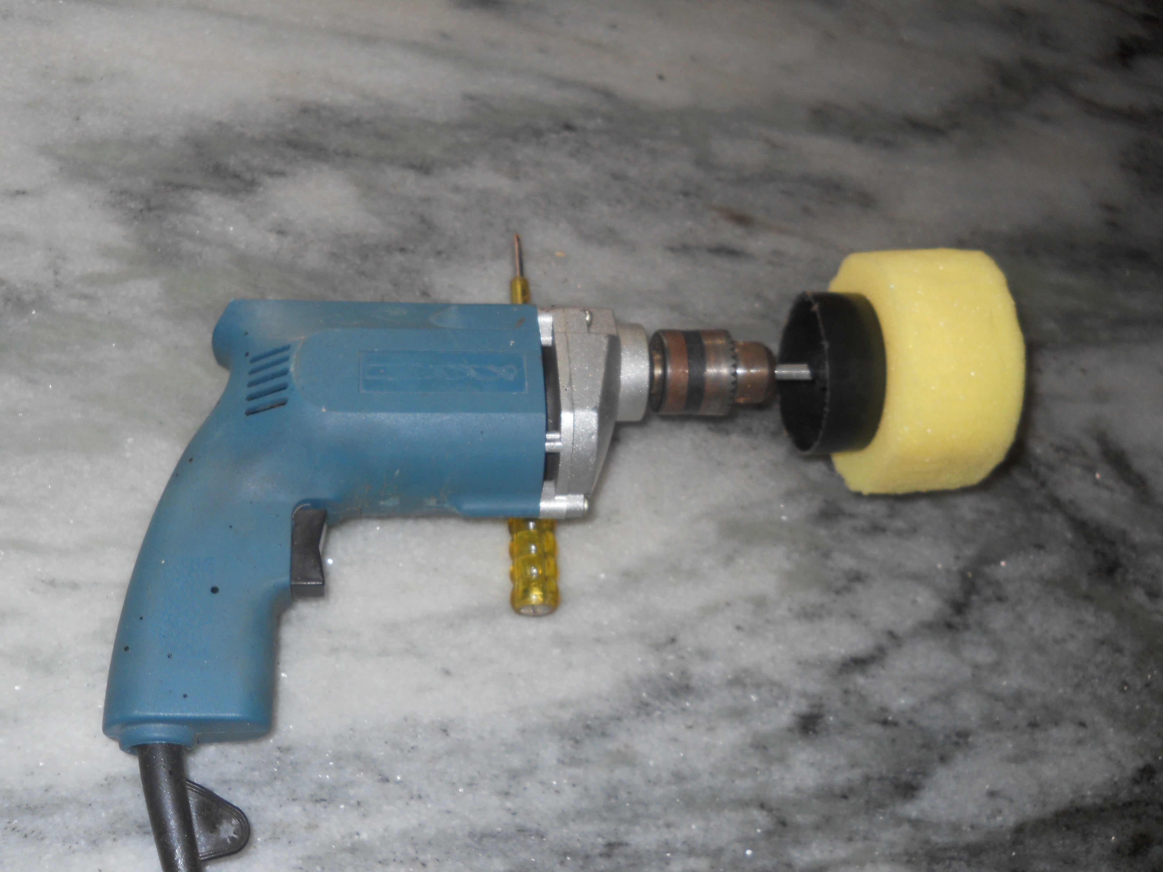 Car Polisher Using Drill Machine