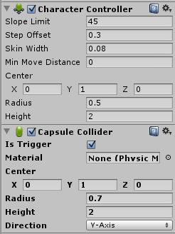 Character Controller Settings