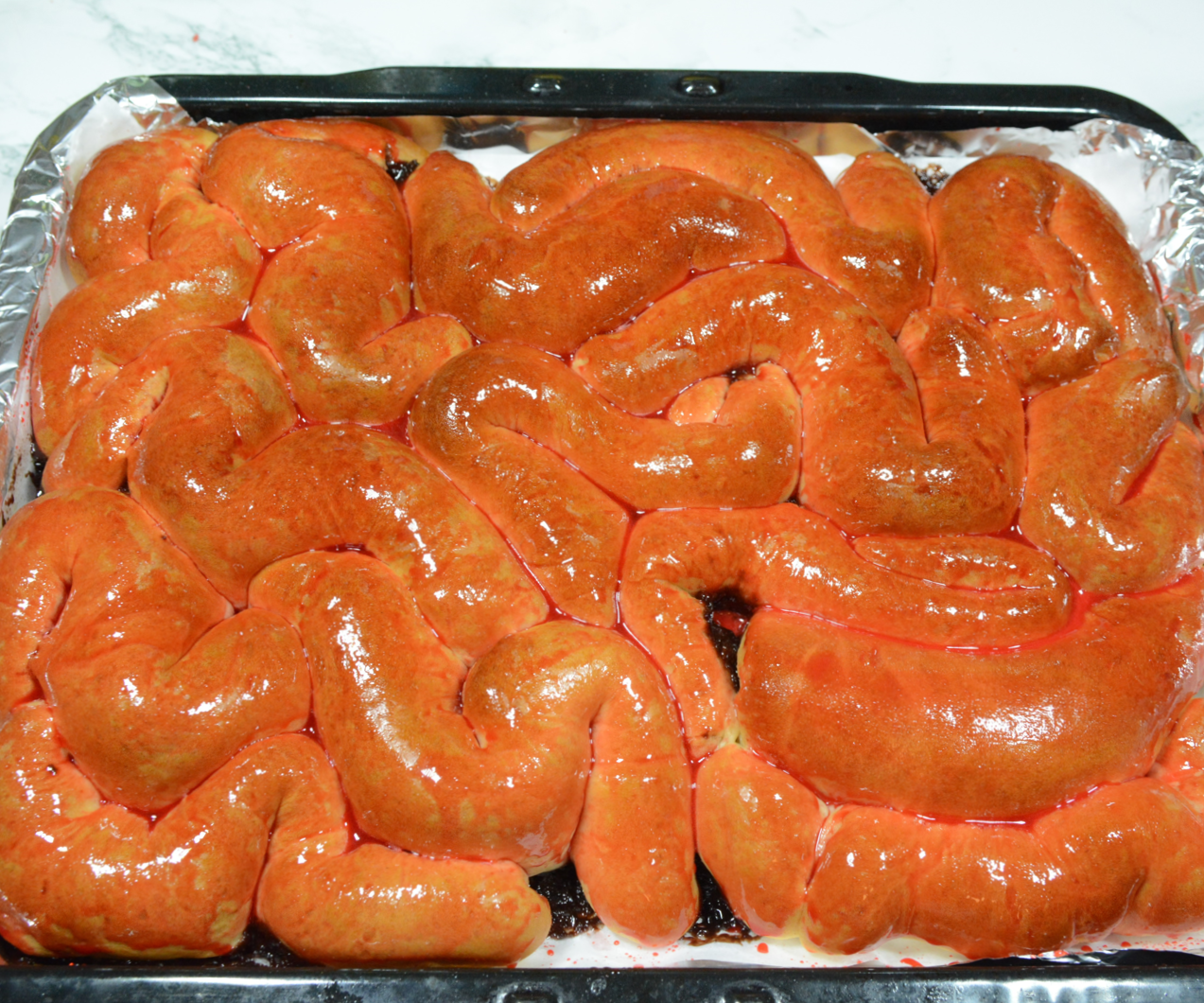 Zombie Guts- Nutella and Plum Filled Buns