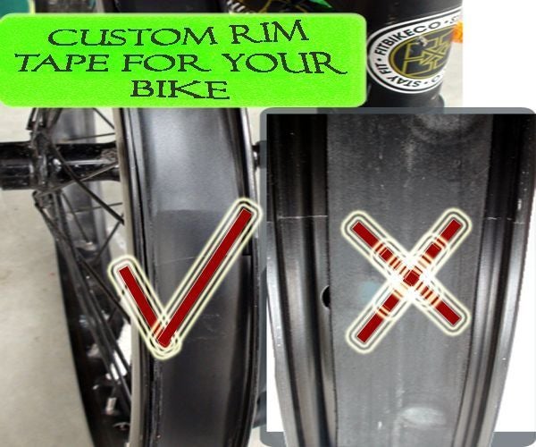 Custom Bicycle Rim Tape That Works!