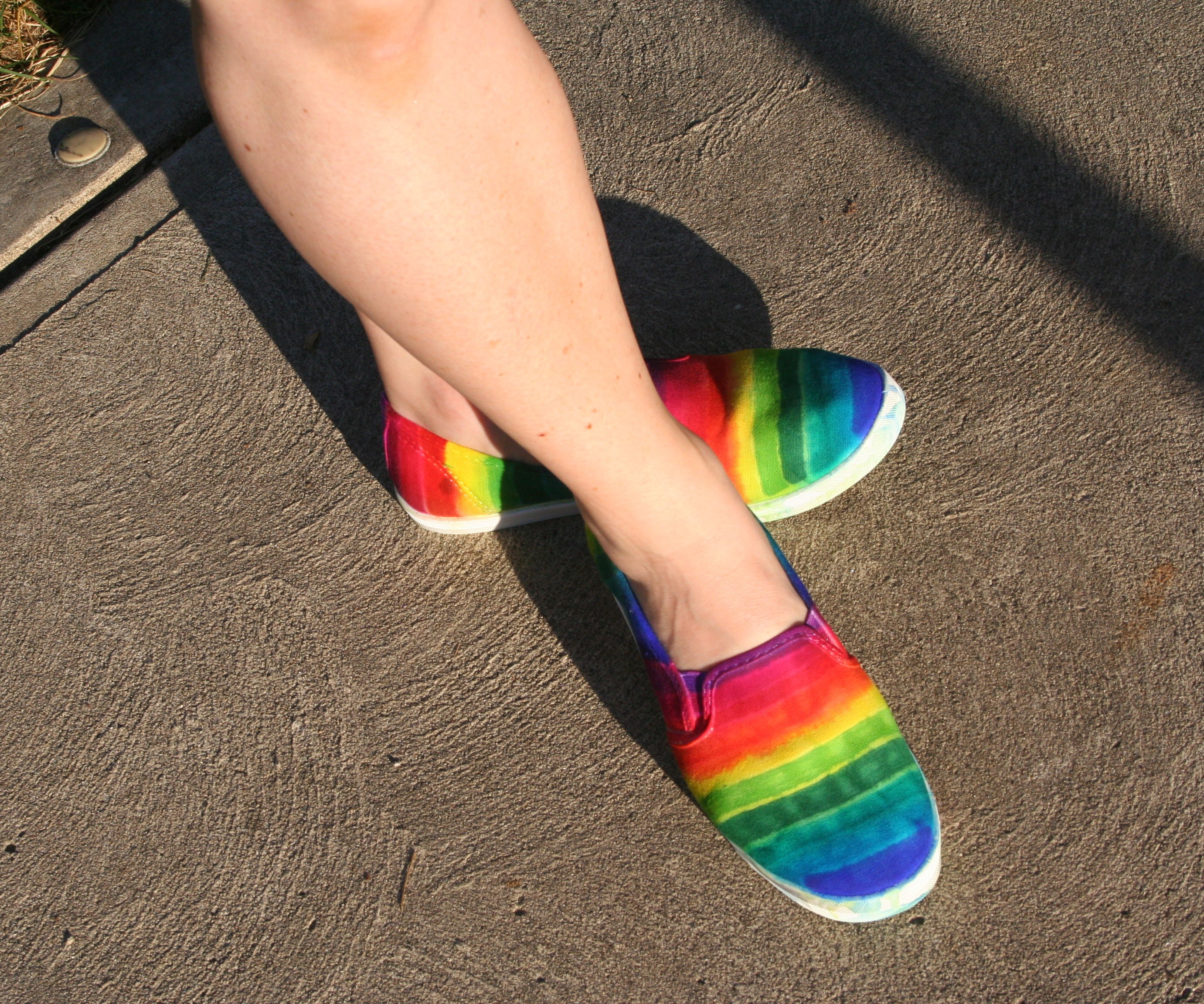 Easy Rainbow Shoes