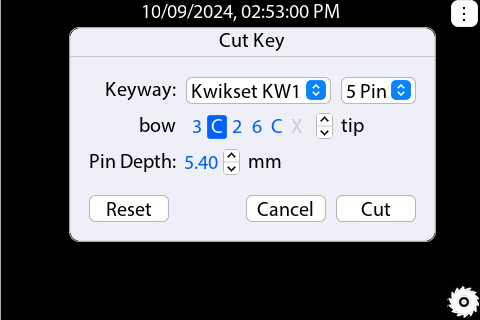 Cut Key C