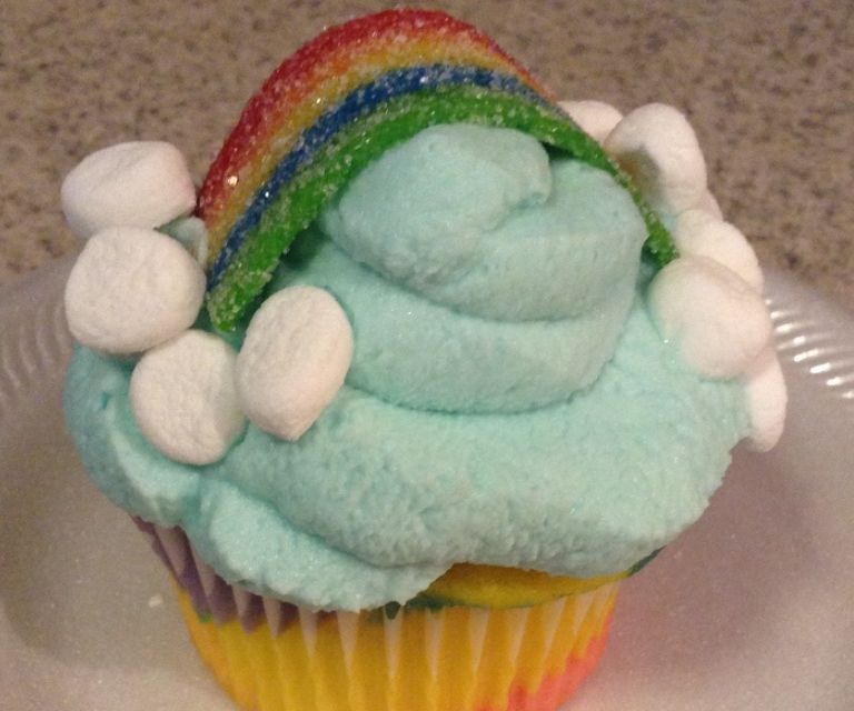 Rainbow Cupcakes