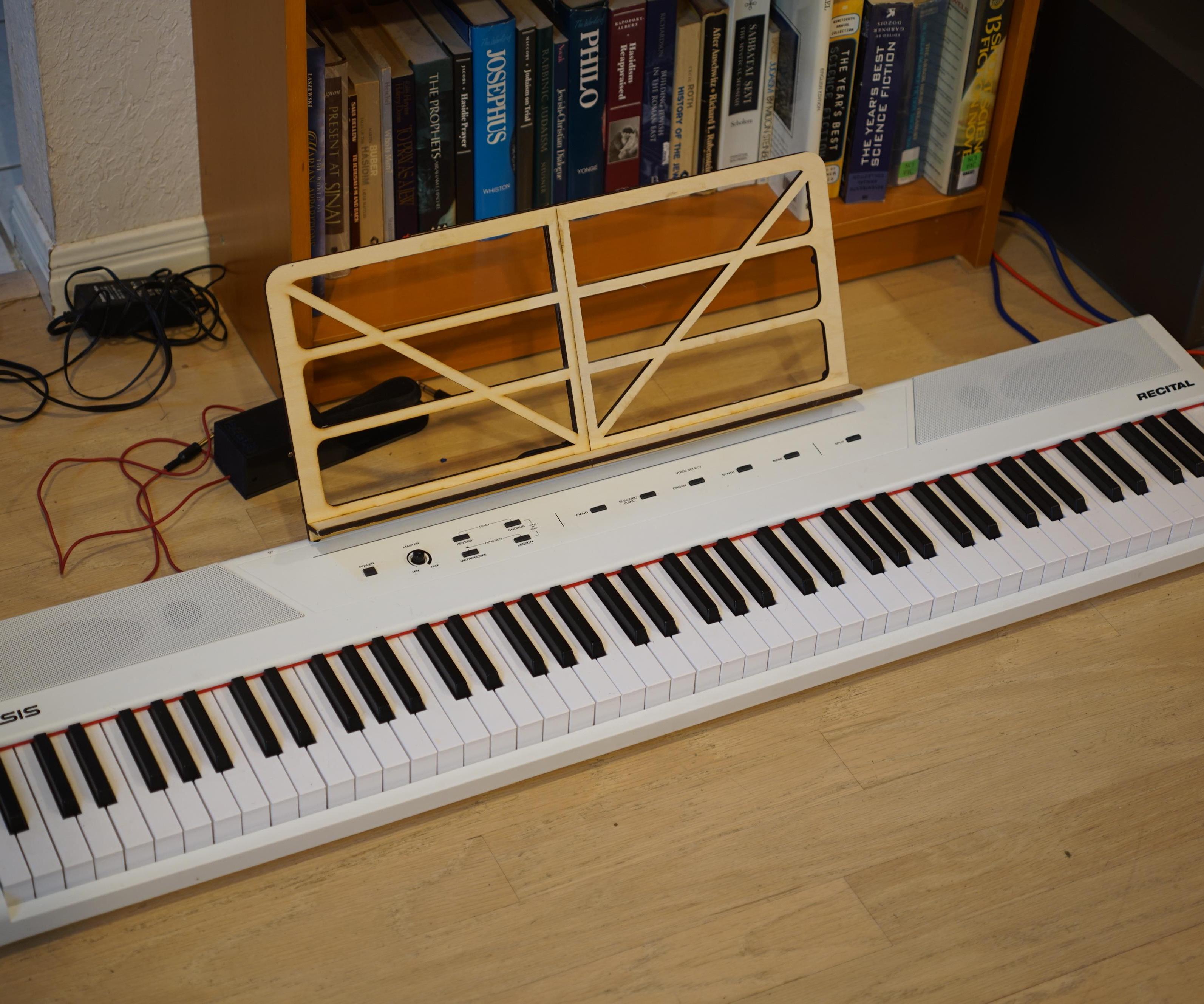 Music Rest for Alesis Digital Pianos and Casio CDP S Models