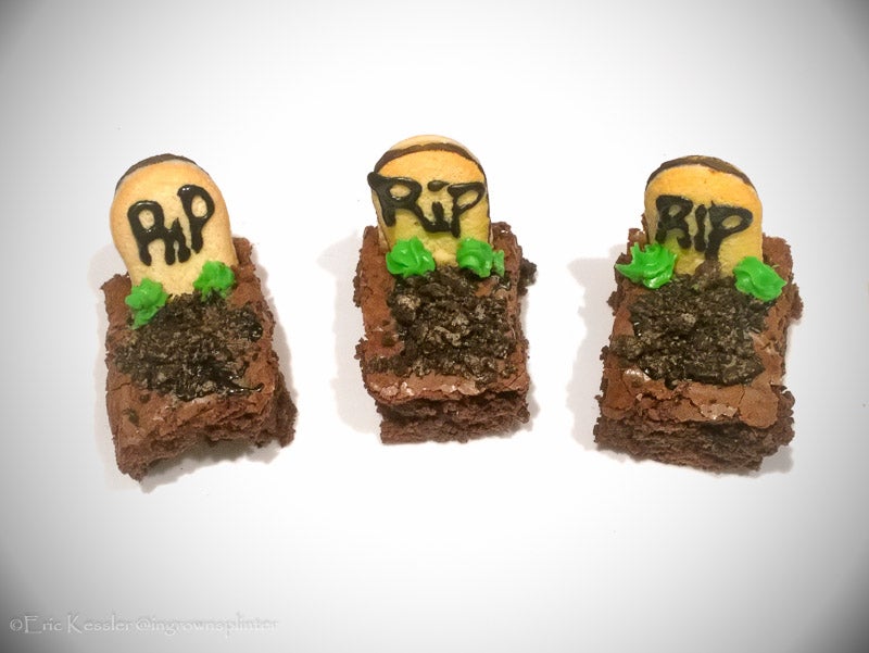 Graveyard Brownies