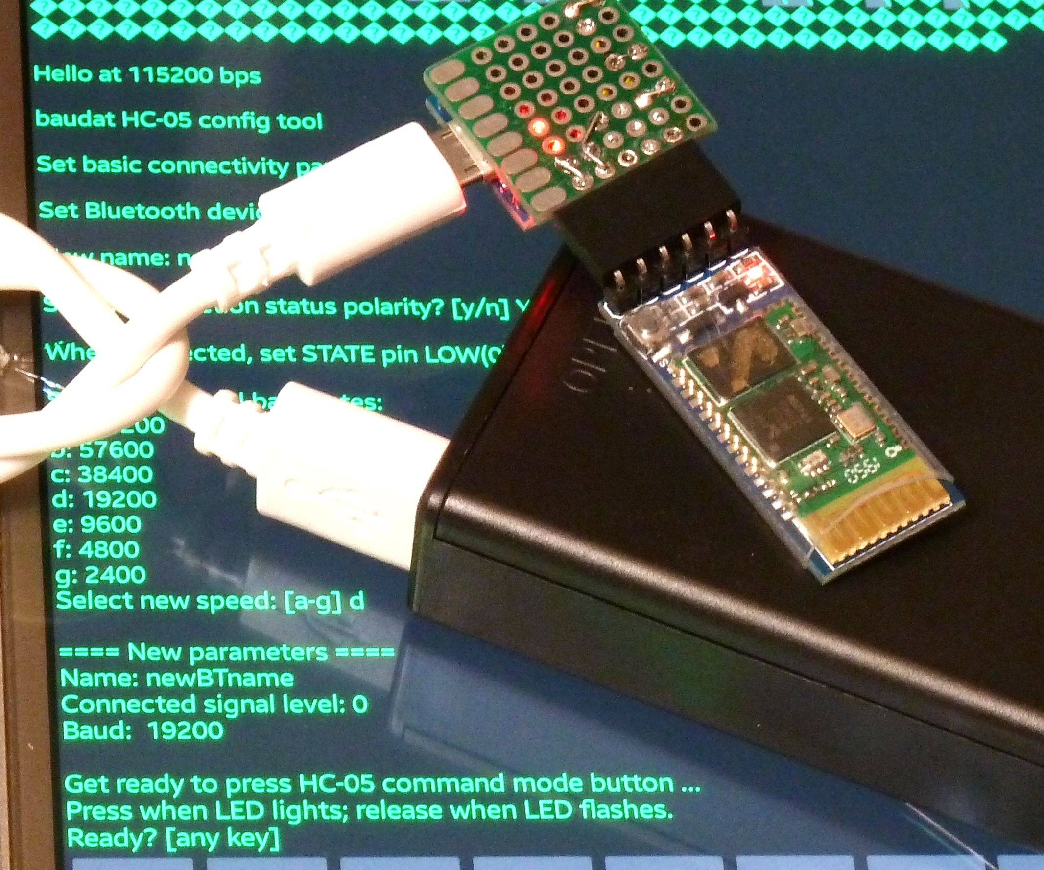 HC-05 Serial Configuration Over Bluetooth