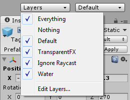 Layers Drop Down